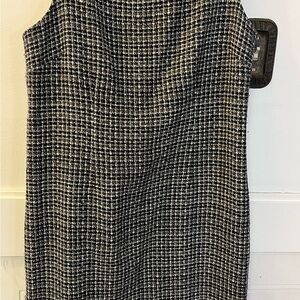 Laundry By Shelli Segal Black and White Tweed Dress